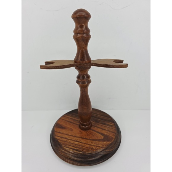 Vintage 1968 Styson Wood Stand For Vinegar And Oil Bottles **Stand‎ Only** - Picture 2 of 5